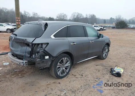 2017 Acura Mdx Technology Package z USA, uszkodzony, nr VIN 5FRYD4H52HB020079